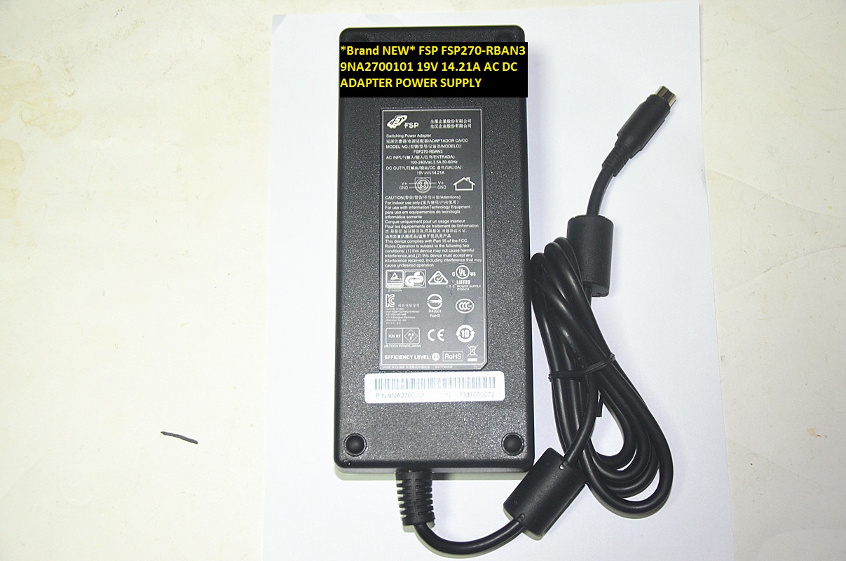 *Brand NEW* FSP270-RBAN3 19V 14.21A FSP 9NA2700101 AC DC ADAPTER POWER SUPPLY